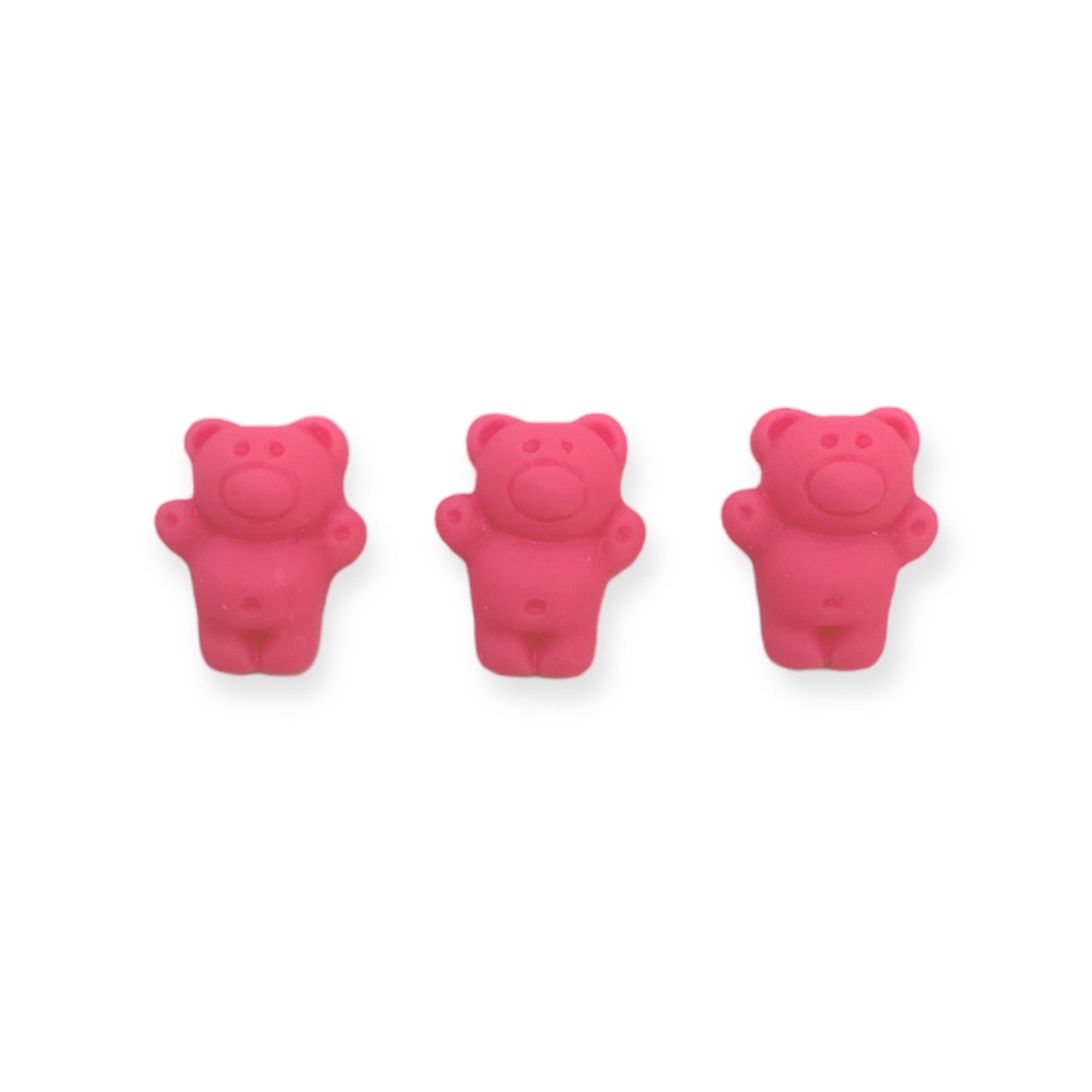 Mini Bear Charms 3pcs Pink