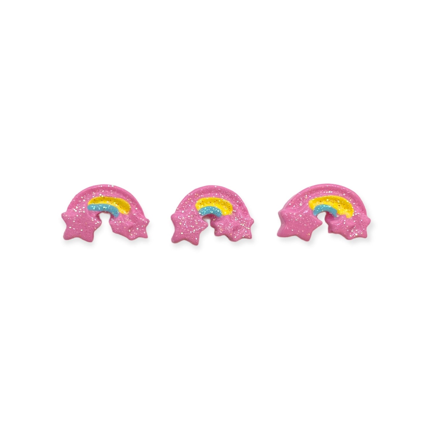 Nail Art Charms 3pcs Pink rainbow
