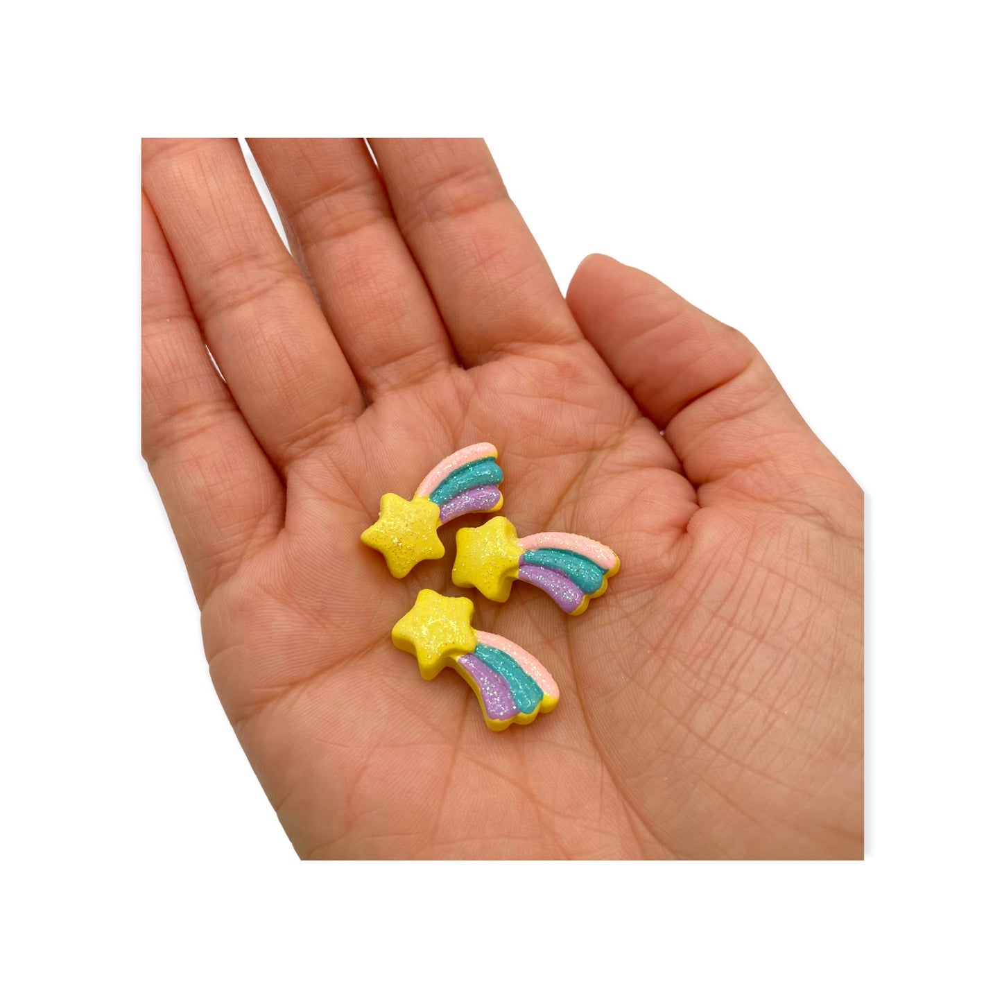 Nail Art Charms 3pcs Shooting Star