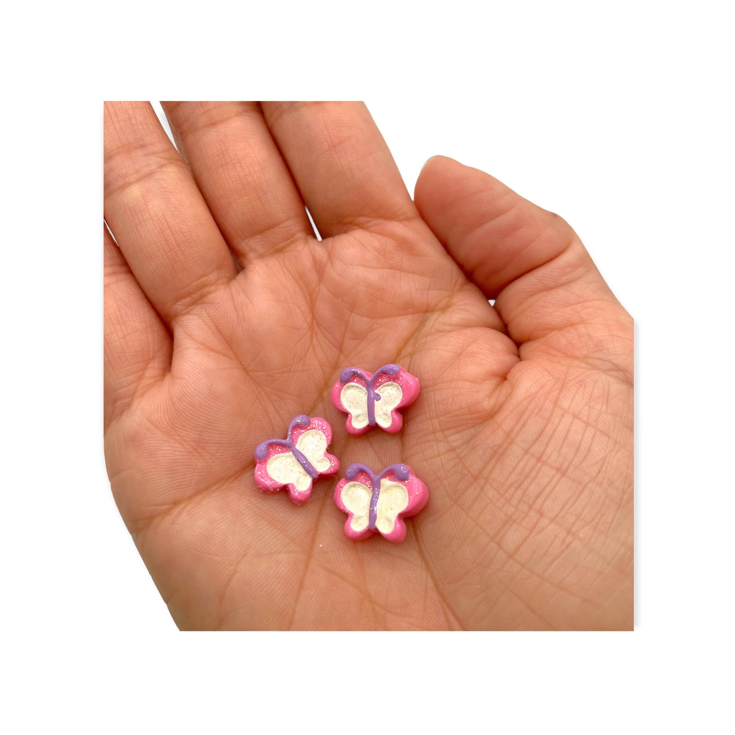 Nail Art Charms 3pcs Butterfly