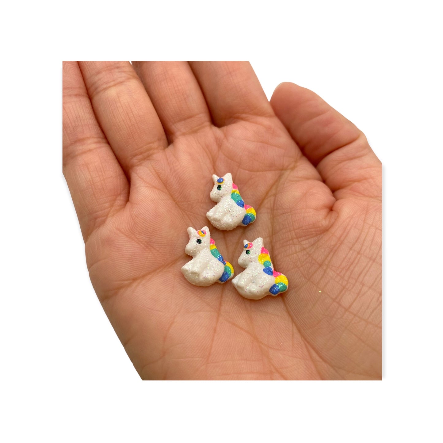 Nail Art Charms 3pcs Unicorn