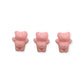 Mini Bear Charms 3pcs Light Pink