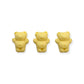 Mini Bear Charms 3pcs Light Yellow
