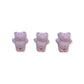 Mini Bear Charms 3pcs Light Purple