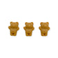 Mini Bear Charms 3pcs Light Brown