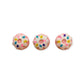 Nail Art Charms 3pcs Pink Cream Donuts with Star Splinkles