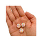 Nail Art Charms 3pcs Pink Cream Donuts with Star Splinkles