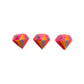 Nail Art Charms 3pcs Pink Diamond