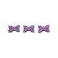 Nail Art Charms 3pcs Purple Bow