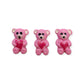 Nail Art Charms 3pcs Pink Bear